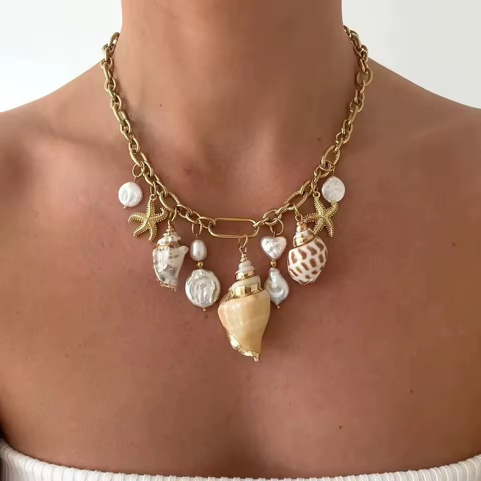 Coastal Charm Seashell Necklace